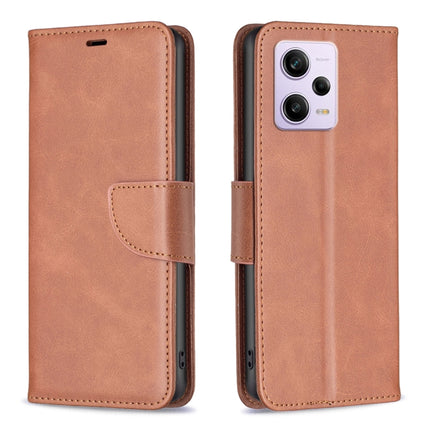 Lambskin Texture Leather Phone Case, For Xiaomi Redmi Note 12 Pro 5G Global, For Xiaomi Redmi Note 12 Global