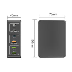 818H 120W Type-C + USB 6-Ports Desktop Fast Charger