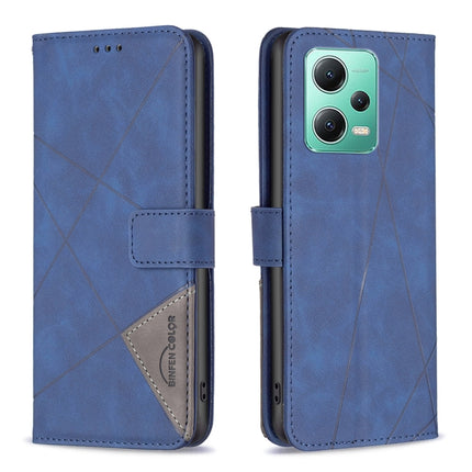 Magnetic Buckle Rhombus Texture Leather Phone Case, For Xiaomi Redmi Note 12 Pro 5G Global, For Xiaomi Redmi Note 12 Global