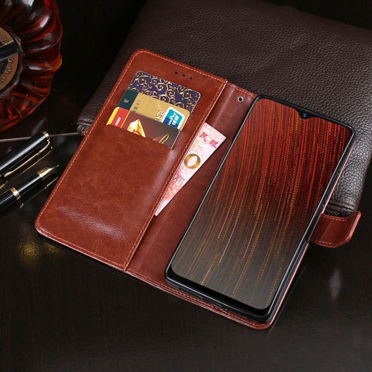 idewei Crazy Horse Texture Horizontal Flip Leather Case with Holder & Card Slots & Wallet, For OPPO A5s, For OPPO A7, For OPPO K5