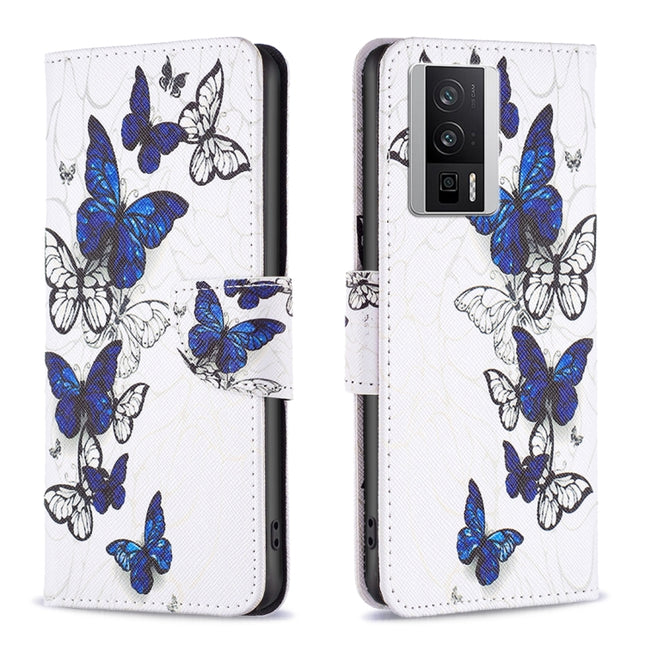 Colored Drawing Pattern Leather Phone Case, For Xiaomi Redmi K60 / K60 Pro, For Xiaomi Redmi Note 12 Pro+ Global