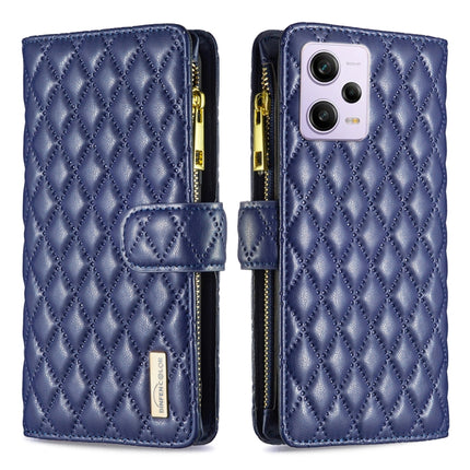 Diamond Lattice Zipper Wallet Leather Flip Phone Case, For vivo Y02 4G, For Xiaomi Redmi 12C, For Xiaomi Redmi K60 / K60 Pro, For Xiaomi Redmi Note 12 Pro+ Global