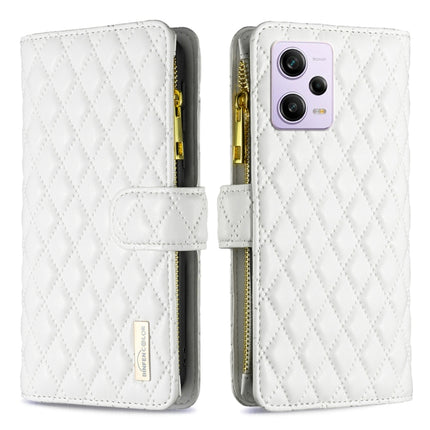 Diamond Lattice Zipper Wallet Leather Flip Phone Case, For vivo Y02 4G, For Xiaomi Redmi 12C, For Xiaomi Redmi K60 / K60 Pro, For Xiaomi Redmi Note 12 Pro+ Global