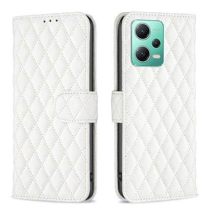 Diamond Lattice Wallet Leather Flip Phone Case, For Xiaomi Redmi Note 12 Pro 5G Global, For Xiaomi Redmi Note 12 Global