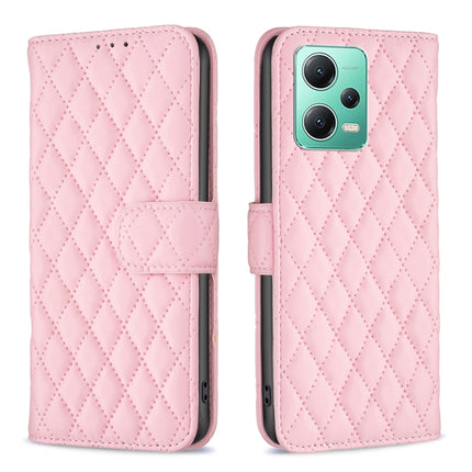 Diamond Lattice Wallet Leather Flip Phone Case, For Xiaomi Redmi Note 12 Pro 5G Global, For Xiaomi Redmi Note 12 Global