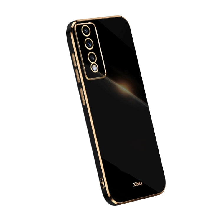 XINLI Straight Edge 6D Electroplate TPU Phone Case, For Honor 80 GT 5G, For Honor 80 Pro Flat