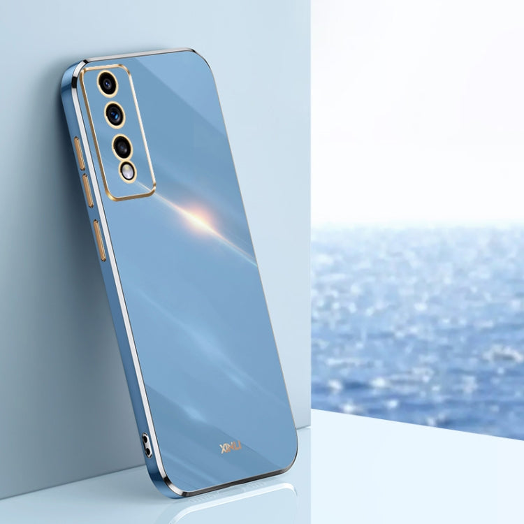 XINLI Straight Edge 6D Electroplate TPU Phone Case, For Honor 80 GT 5G, For Honor 80 Pro Flat