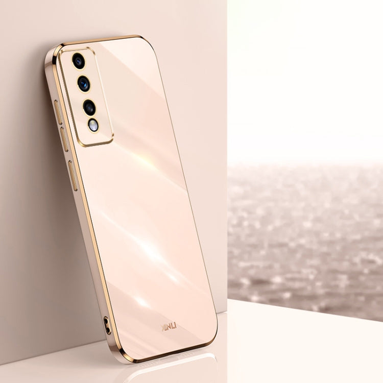 XINLI Straight Edge 6D Electroplate TPU Phone Case, For Honor 80 GT 5G, For Honor 80 Pro Flat