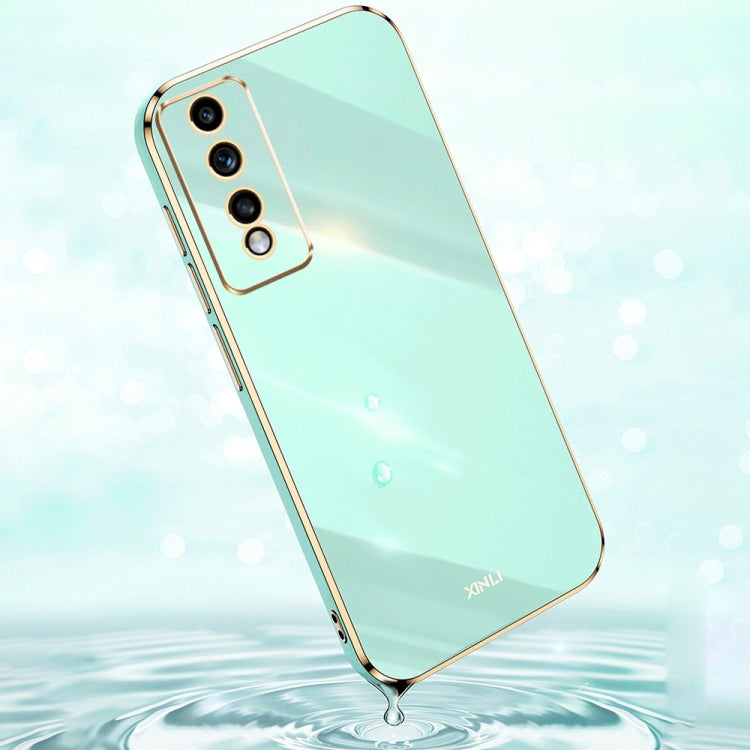 XINLI Straight Edge 6D Electroplate TPU Phone Case, For Honor 80 GT 5G, For Honor 80 Pro Flat