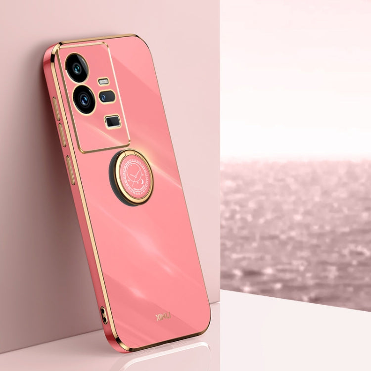 XINLI Straight Edge 6D Electroplate TPU Phone Case with Ring Holder, For vivo iQOO 11 Pro 5G, For Xiaomi Redmi 12C 4G, For Xiaomi Redmi Note 12 Pro Speed