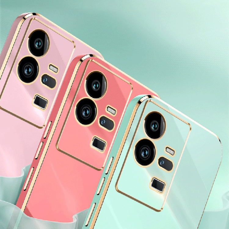 XINLI Straight Edge 6D Electroplate TPU Phone Case with Ring Holder, For vivo iQOO 11 Pro 5G, For Xiaomi Redmi 12C 4G, For Xiaomi Redmi Note 12 Pro Speed