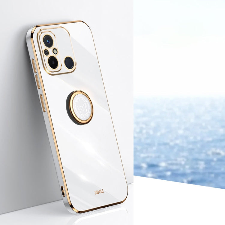 XINLI Straight Edge 6D Electroplate TPU Phone Case with Ring Holder, For vivo iQOO 11 Pro 5G, For Xiaomi Redmi 12C 4G, For Xiaomi Redmi Note 12 Pro Speed
