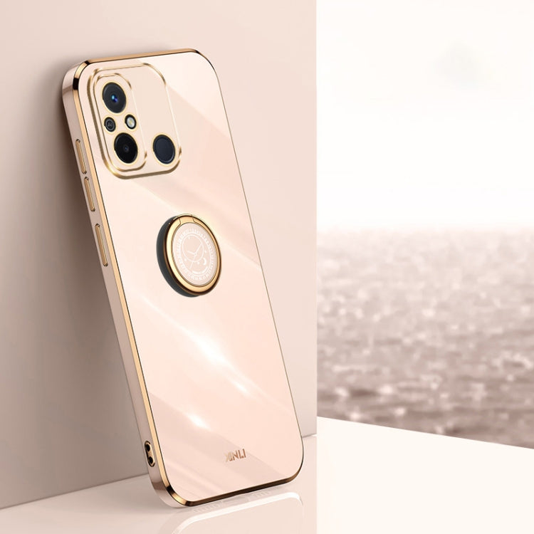 XINLI Straight Edge 6D Electroplate TPU Phone Case with Ring Holder, For vivo iQOO 11 Pro 5G, For Xiaomi Redmi 12C 4G, For Xiaomi Redmi Note 12 Pro Speed