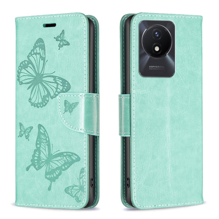 Embossing Two Butterflies Pattern Leather Phone Case, For vivo Y02 4G, For Xiaomi Redmi 12C, For Xiaomi Redmi K60 / K60 Pro, For Xiaomi Redmi Note 12 Pro+ Global