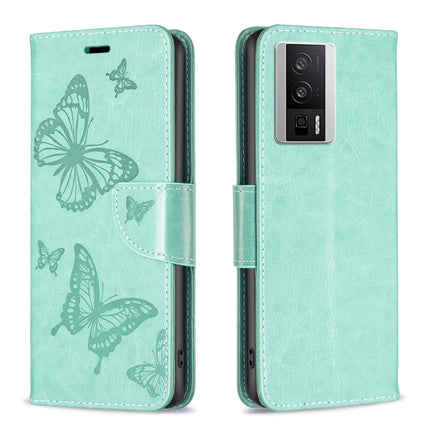 Embossing Two Butterflies Pattern Leather Phone Case, For vivo Y02 4G, For Xiaomi Redmi 12C, For Xiaomi Redmi K60 / K60 Pro, For Xiaomi Redmi Note 12 Pro+ Global