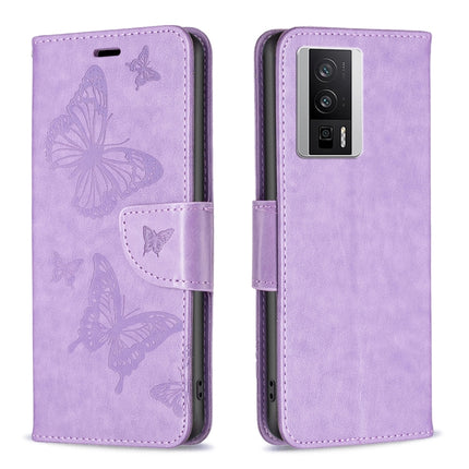 Embossing Two Butterflies Pattern Leather Phone Case, For vivo Y02 4G, For Xiaomi Redmi 12C, For Xiaomi Redmi K60 / K60 Pro, For Xiaomi Redmi Note 12 Pro+ Global