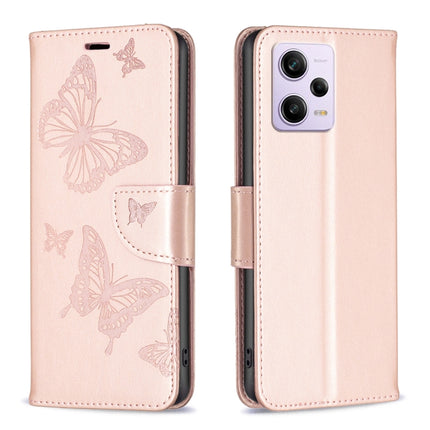 Embossing Two Butterflies Pattern Leather Phone Case, For vivo Y02 4G, For Xiaomi Redmi 12C, For Xiaomi Redmi K60 / K60 Pro, For Xiaomi Redmi Note 12 Pro+ Global