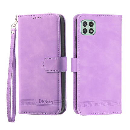 Dierfeng Dream Line TPU + PU Leather Phone Case, For Samsung Galaxy A22 5G, For Samsung Galaxy A03s 164mm, For Samsung Galaxy A03s 166mm, For Samsung Galaxy A03s US Version