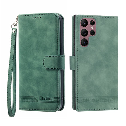 Dierfeng Dream Line TPU + PU Leather Phone Case, For Samsung Galaxy S22 Ultra 5G, For Samsung Galaxy S23 5G, For Samsung Galaxy S23 Ultra 5G, For Samsung Galaxy S23+ 5G