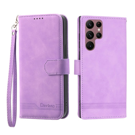 Dierfeng Dream Line TPU + PU Leather Phone Case, For Samsung Galaxy S22 Ultra 5G, For Samsung Galaxy S23 5G, For Samsung Galaxy S23 Ultra 5G, For Samsung Galaxy S23+ 5G
