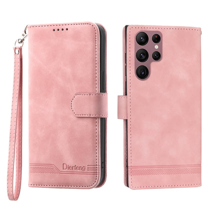 Dierfeng Dream Line TPU + PU Leather Phone Case, For Samsung Galaxy S22 Ultra 5G, For Samsung Galaxy S23 5G, For Samsung Galaxy S23 Ultra 5G, For Samsung Galaxy S23+ 5G