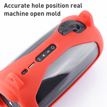 Colorful Light Effect Bluetooth Speaker Silicone Case with Shoulder Strap, For JBL Pulse 5 Black, For JBL Pulse 5 Red, For JBL Pulse 5 Blue