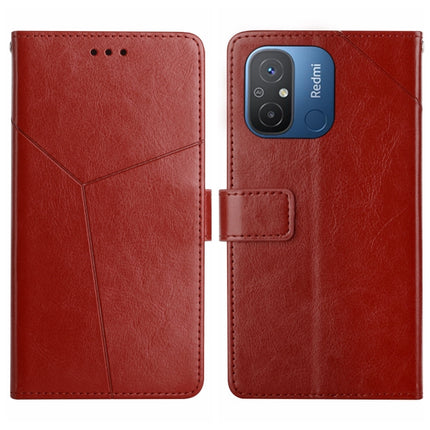 HT01 Y-shaped Pattern Flip Leather Phone Case, For Xiaomi Redmi 11A 4G