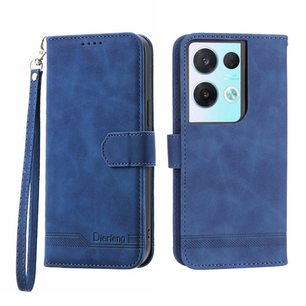 Dierfeng Dream Line TPU + PU Leather Phone Case, For OPPO Reno8 Pro, For Realme 9i, For Realme C12 / C15 / C25