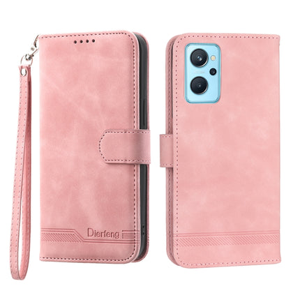 Dierfeng Dream Line TPU + PU Leather Phone Case, For OPPO Reno8 Pro, For Realme 9i, For Realme C12 / C15 / C25