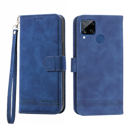 Dierfeng Dream Line TPU + PU Leather Phone Case, For OPPO Reno8 Pro, For Realme 9i, For Realme C12 / C15 / C25