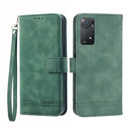 Dierfeng Dream Line TPU + PU Leather Phone Case, For Xiaomi Redmi Note 11 / Note 11S, For Xiaomi Redmi Note 11 Pro Foreign, For Xiaomi Redmi 10C, For Xiaomi Redmi 10A