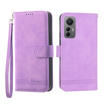 Dierfeng Dream Line TPU + PU Leather Phone Case, For Xiaomi 12 / 12X, For Xiaomi 12 Lite, For Xiaomi 12 Pro, For Xiaomi 12T