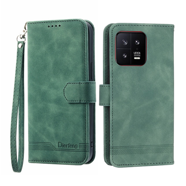 Dierfeng Dream Line TPU + PU Leather Phone Case, For Xiaomi 12 Ultra, For Xiaomi 13, For Xiaomi 13 Pro, For Xiaomi Poco C40