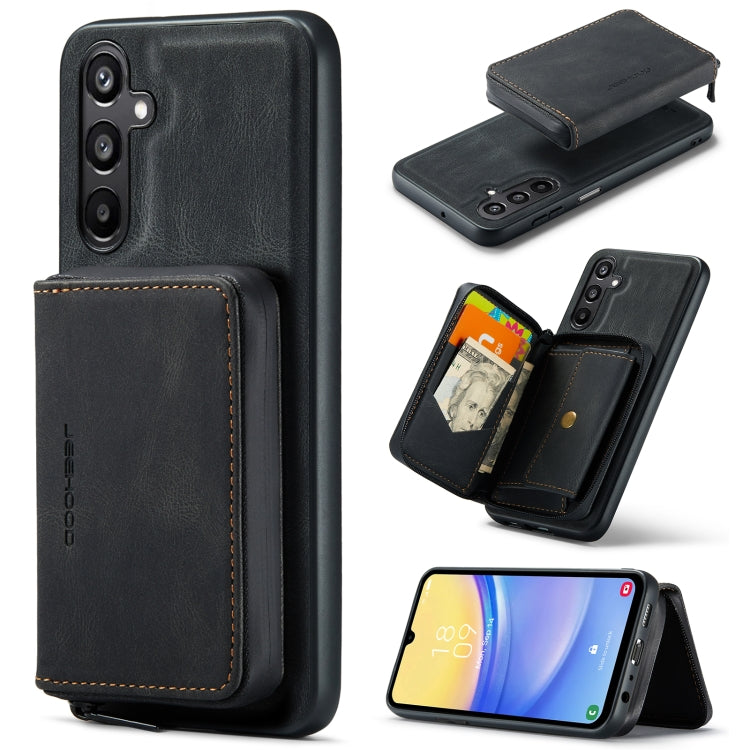 JEEHOOD Magnetic Zipper Horizontal Flip Leather Phone Case, For Samsung Galaxy A15 5G, For Samsung Galaxy A55 5G, For Samsung Galaxy A35 5G, For Samsung Galaxy S24 Ultra 5G