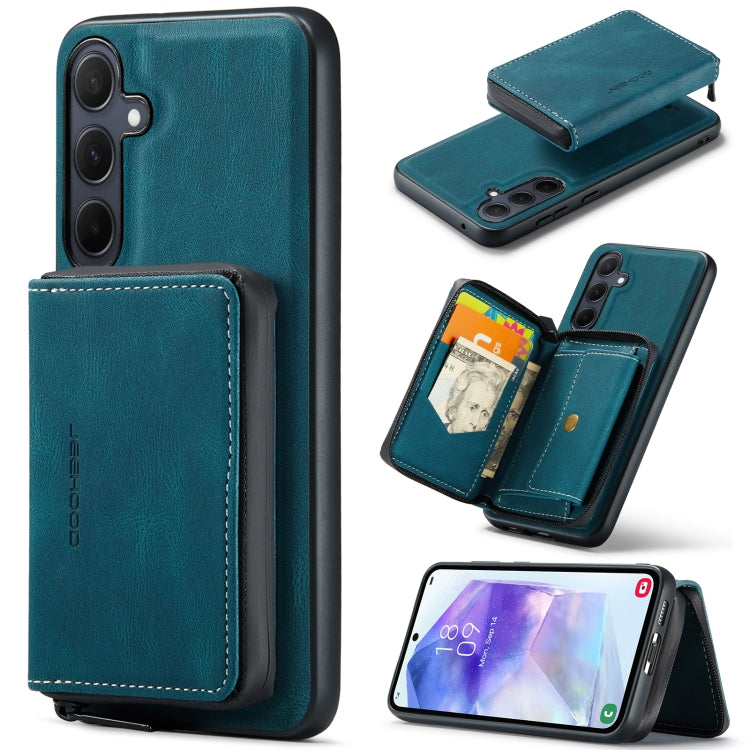 JEEHOOD Magnetic Zipper Horizontal Flip Leather Phone Case, For Samsung Galaxy A15 5G, For Samsung Galaxy A55 5G, For Samsung Galaxy A35 5G, For Samsung Galaxy S24 Ultra 5G