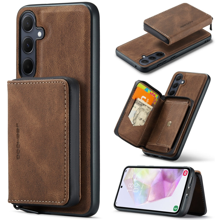 JEEHOOD Magnetic Zipper Horizontal Flip Leather Phone Case, For Samsung Galaxy A15 5G, For Samsung Galaxy A55 5G, For Samsung Galaxy A35 5G, For Samsung Galaxy S24 Ultra 5G