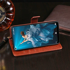 idewei  Crazy Horse Texture Horizontal Flip Leather Case with Holder & Card Slots & Wallet, For Oukitel C17 Pro, For Oukitel K3, For Oukitel K8