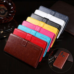 idewei  Crazy Horse Texture Horizontal Flip Leather Case with Holder & Card Slots & Wallet, For Oukitel C17 Pro, For Oukitel K3, For Oukitel K8