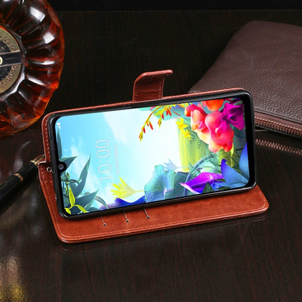 idewei Crazy Horse Texture Horizontal Flip Leather Case with Holder & Card Slots & Wallet, For LG K50S, For LG Stylo 5, For LG X power2