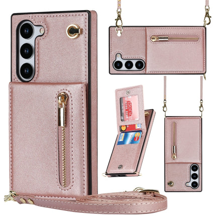 Cross-body Zipper Square TPU+PU Back Cover Case, For Samsung Galaxy S23 5G, For Samsung Galaxy S23+ 5G, For Samsung Galaxy S23 Ultra 5G
