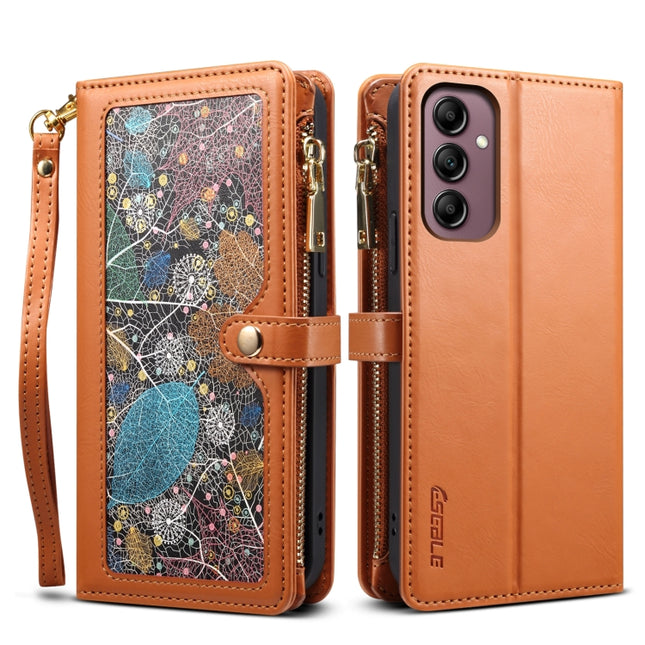 ESEBLE Star Series Lanyard Zipper Wallet RFID Leather Case, For Samsung Galaxy A54 5G, For Samsung Galaxy A14 5G