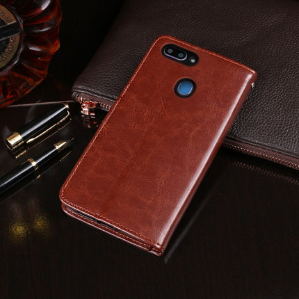 idewei Crazy Horse Texture Horizontal Flip Leather Case with Holder & Card Slots & Wallet, For OPPO Realme 2, For OPPO Realme 3, For OPPO Realme 5 / Realme 5s