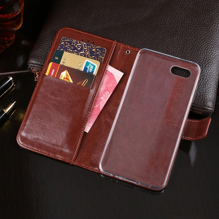 idewei Crazy Horse Texture Horizontal Flip Leather Case with Holder & Card Slots & Wallet, For OPPO Realme C2, For OPPO Realme X, For OPPO Realme X50 5G