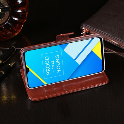 idewei Crazy Horse Texture Horizontal Flip Leather Case with Holder & Card Slots & Wallet, For OPPO Realme C2, For OPPO Realme X, For OPPO Realme X50 5G