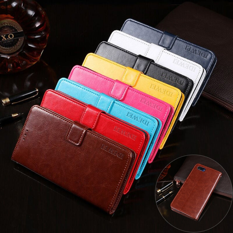 idewei Crazy Horse Texture Horizontal Flip Leather Case with Holder & Card Slots & Wallet, For OPPO Realme C2, For OPPO Realme X, For OPPO Realme X50 5G