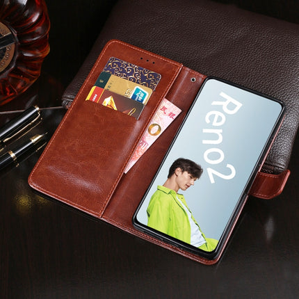 idewei Crazy Horse Texture Horizontal Flip Leather Case with Holder & Card Slots & Wallet, For OPPO Reno2, For OPPO Realme 3 Pro, For OPPO Realme 5 Pro