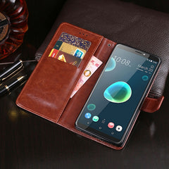 idewei Crazy Horse Texture Horizontal Flip Leather Case with Holder & Card Slots & Wallet, For HTC Desire 12+, For HTC U11+, For HTC U12+