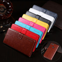 idewei Crazy Horse Texture Horizontal Flip Leather Case with Holder & Card Slots & Wallet, For HTC Desire 12+, For HTC U11+, For HTC U12+