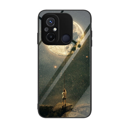 Colorful Painted Glass Phone Case, For Xiaomi Redmi 12C