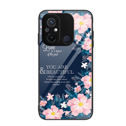 Colorful Painted Glass Phone Case, For Xiaomi Redmi 12C